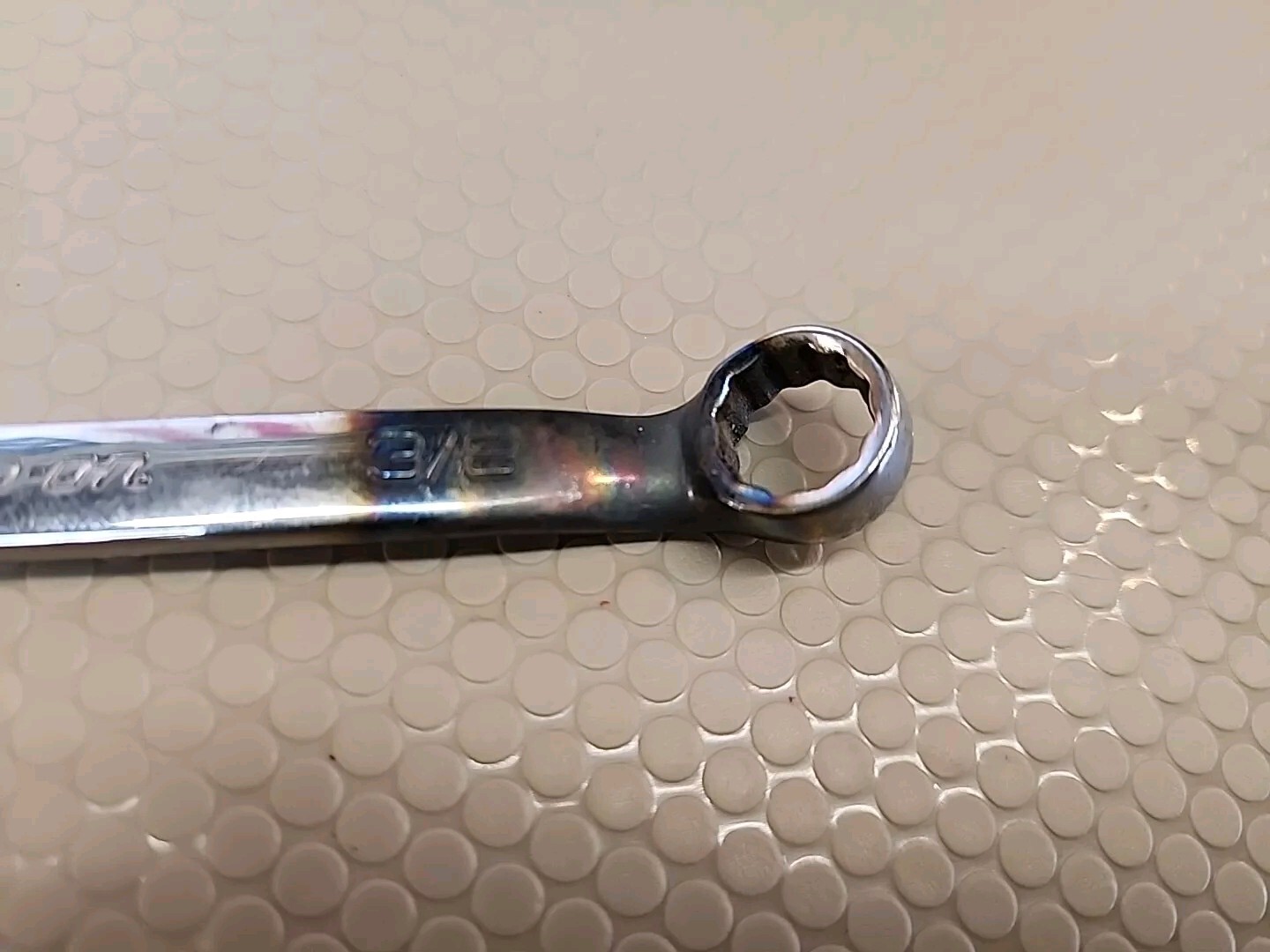 Snap On 3/8″ 12PT Short Chrome Combination Wrench OEX120B *modified*