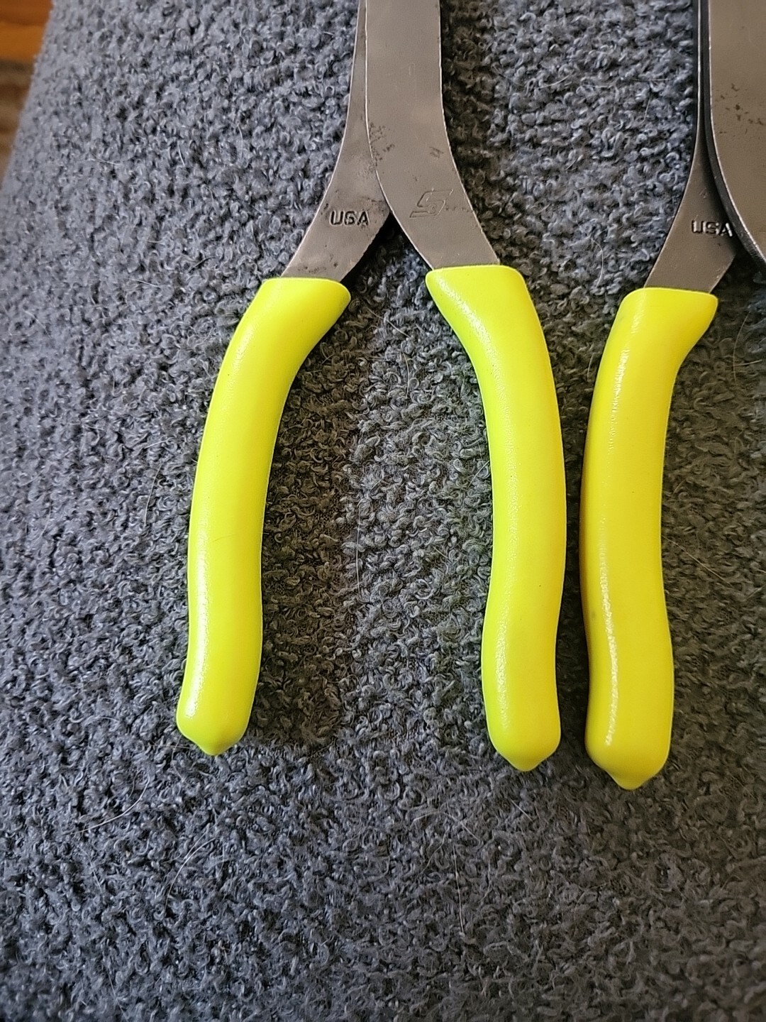 Snap on Tools 5 Piece Hi-Viz Yellow Pliers Set