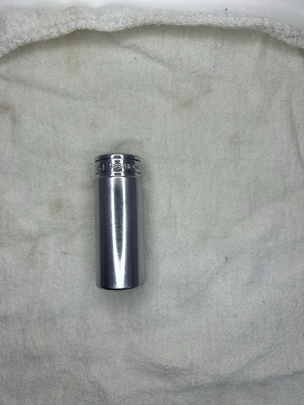 Snap On Tool 3/8 Drive Socket 3/4 Sae 6- Point Deep Chrome Sfs241 USA