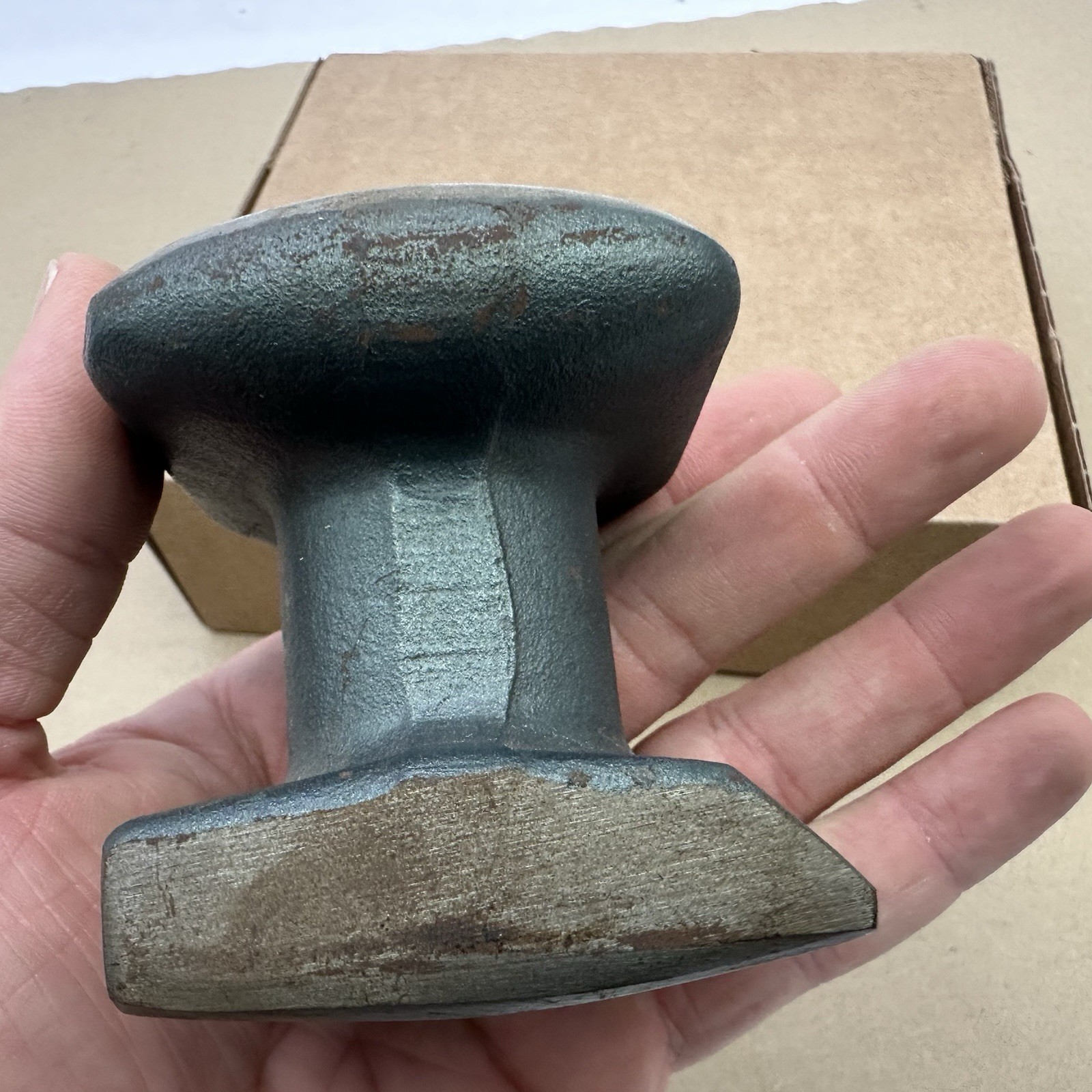 Vintage Craftsman USA Tools Auto Body Dolly Anvil Blue Appears New Old Stock
