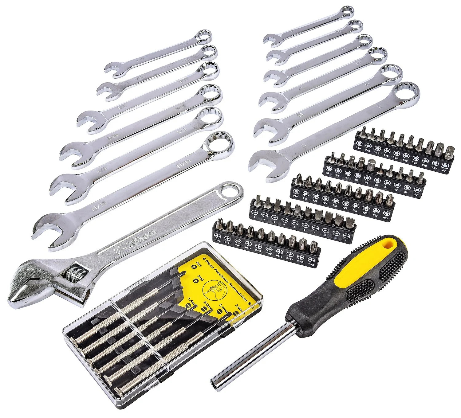 JEGS 85325 170-Piece Mechanic’s Tool Box Set Black Powdercoated Steel