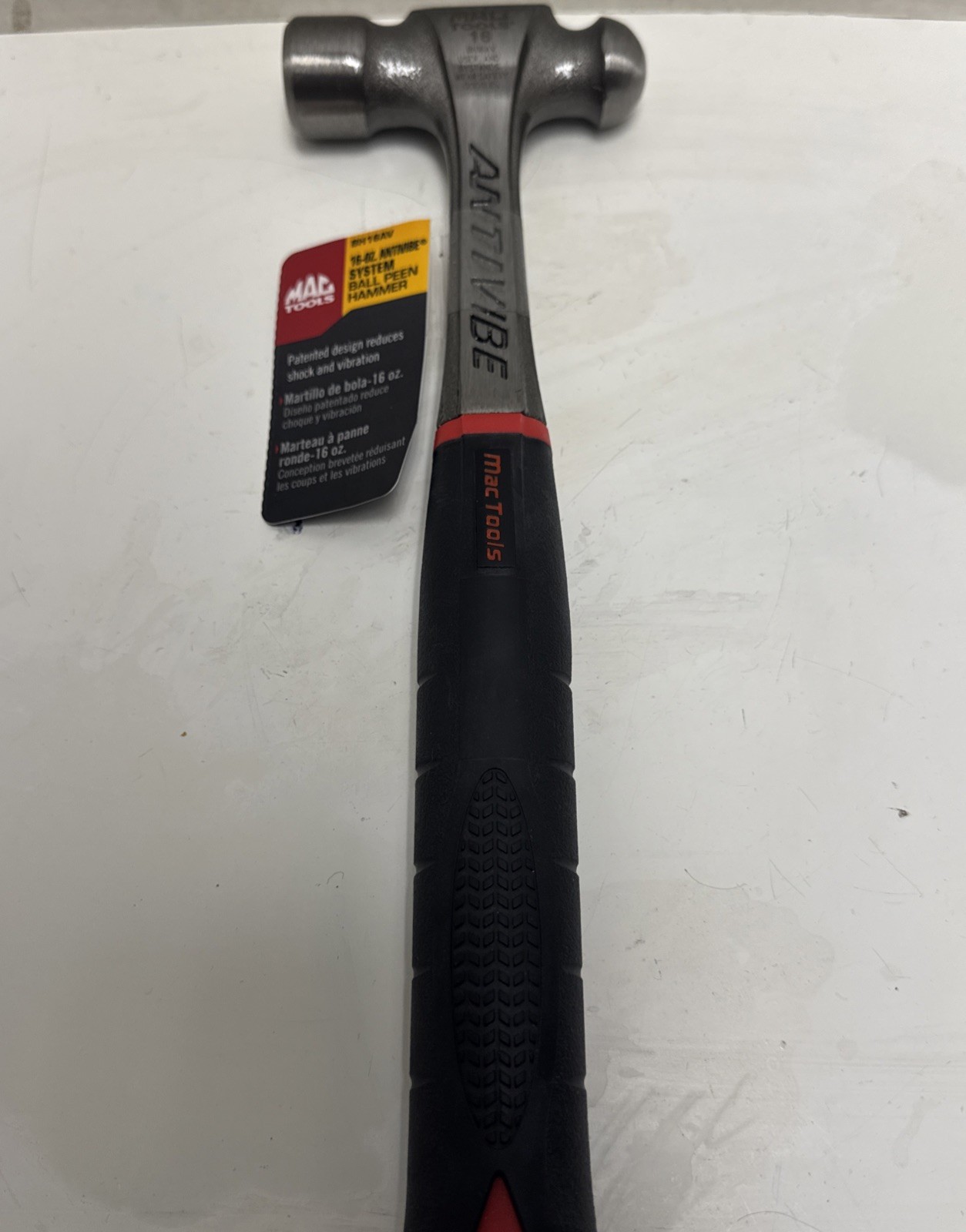 Mac Tools Heavy Hitter AntiVibe System Ball Peen Hammer Model BH16AV Brand New