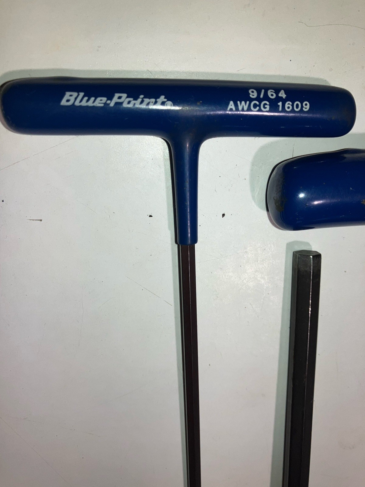 5 Piece Blue Point 6 point SAE Blue Handle Hex Allen Key T Handle AWCG