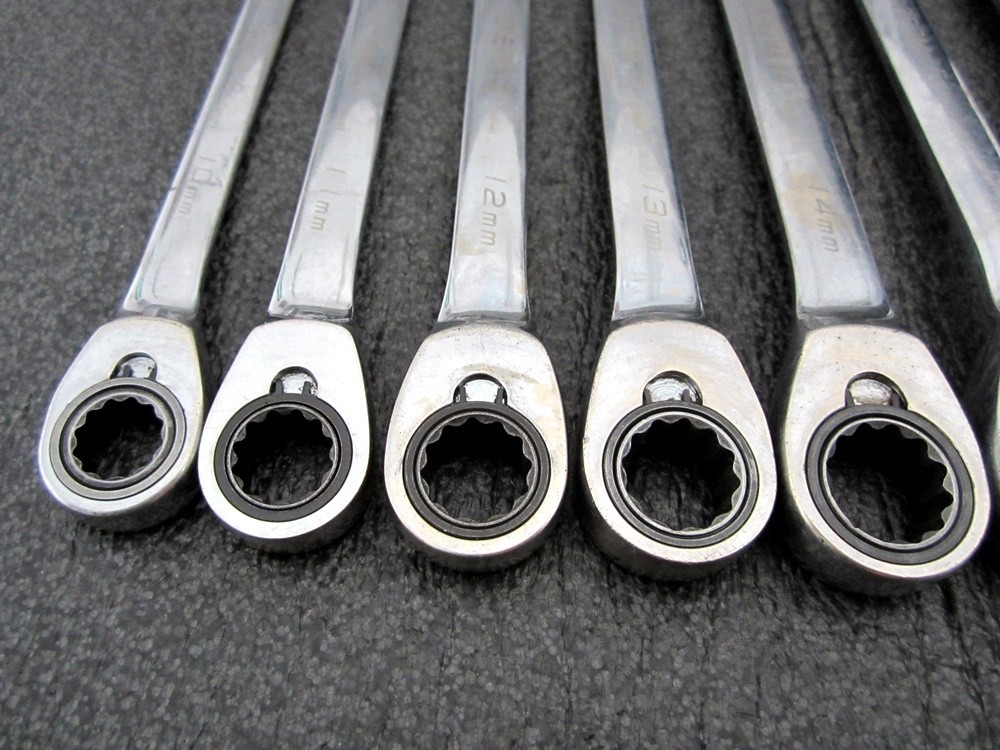 Blue-Point 9pc Metric Reversible Combination Ratcheting Wrench Set