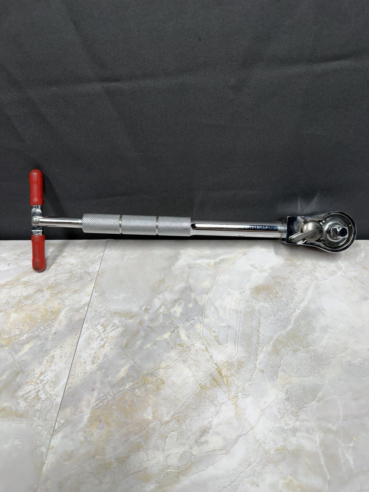 Sidewinder T-handle Speed Wrench Ratchet 3/8″ Drive Knurled Handle