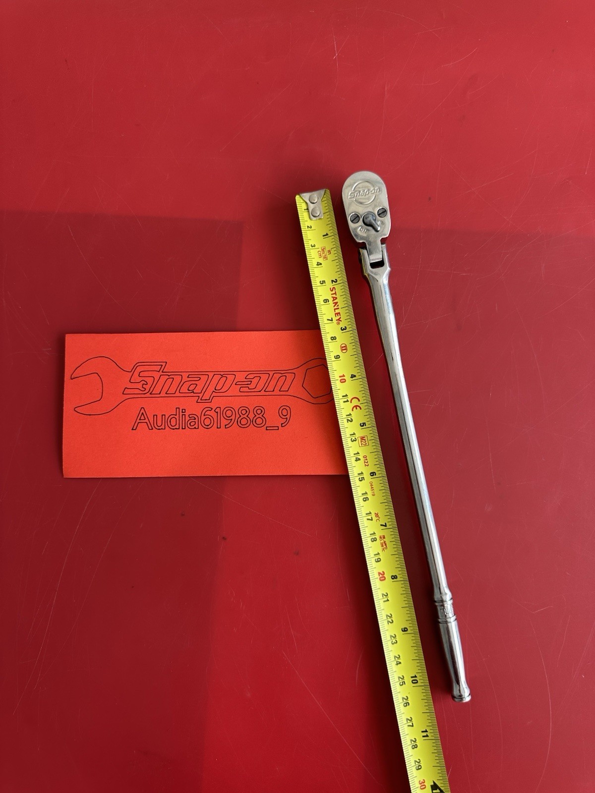 Snap On 1/4 Drive Dual 80 Technology Extra-Long Handle Flex-Head Ratchet TLLF72.