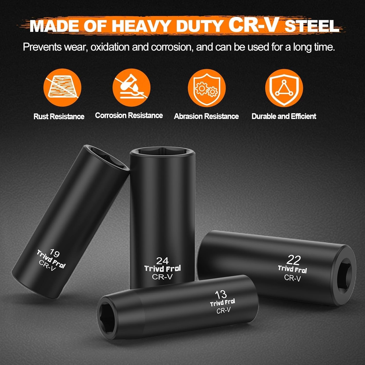 Metric Impact Socket Set 1/2″ Drive – 26 Piece Deep Impact Socket Set 1/2″ Dr…