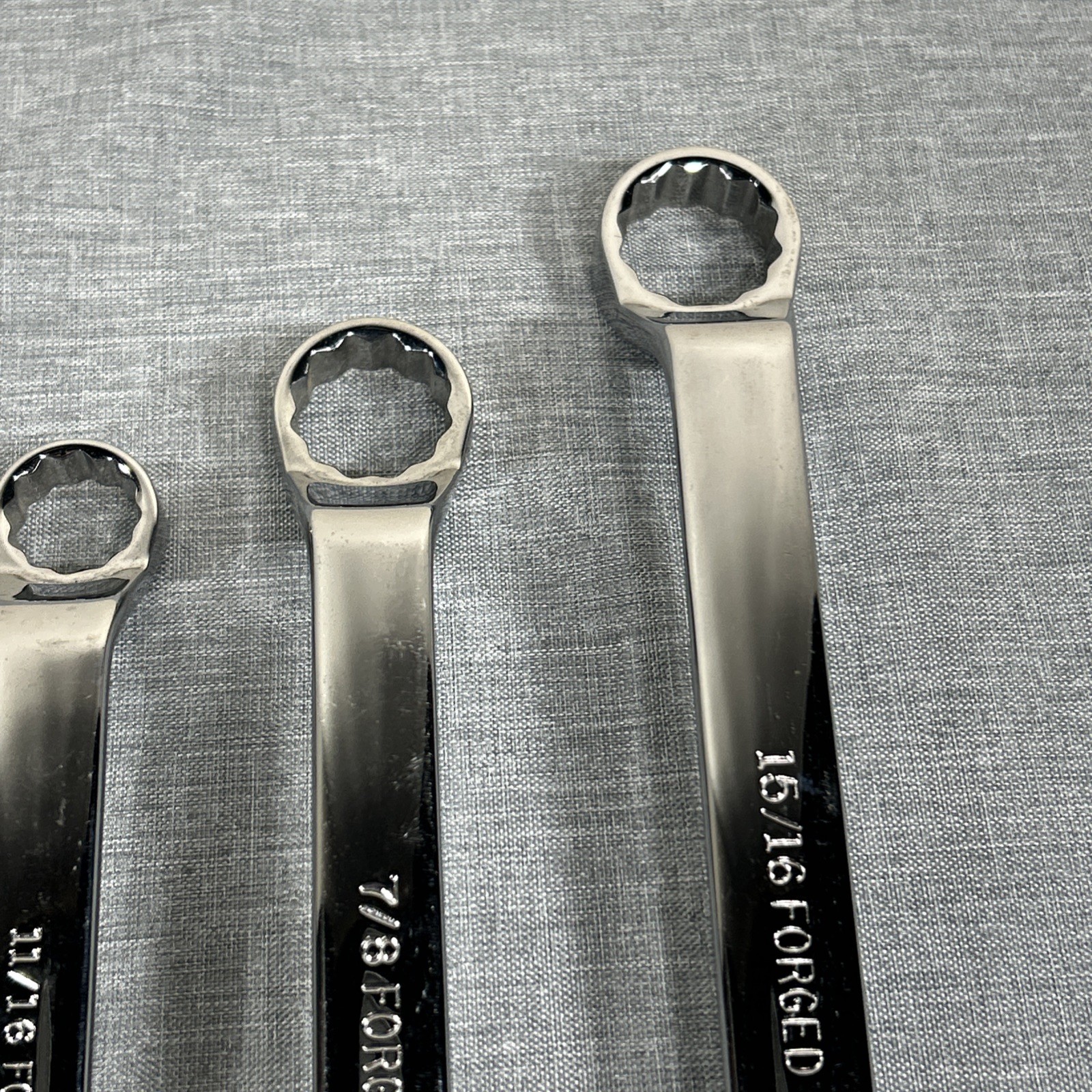 Craftsman USA 5pc SAE 44349 VA Professional Polished Deep Offset Box Wrench Set