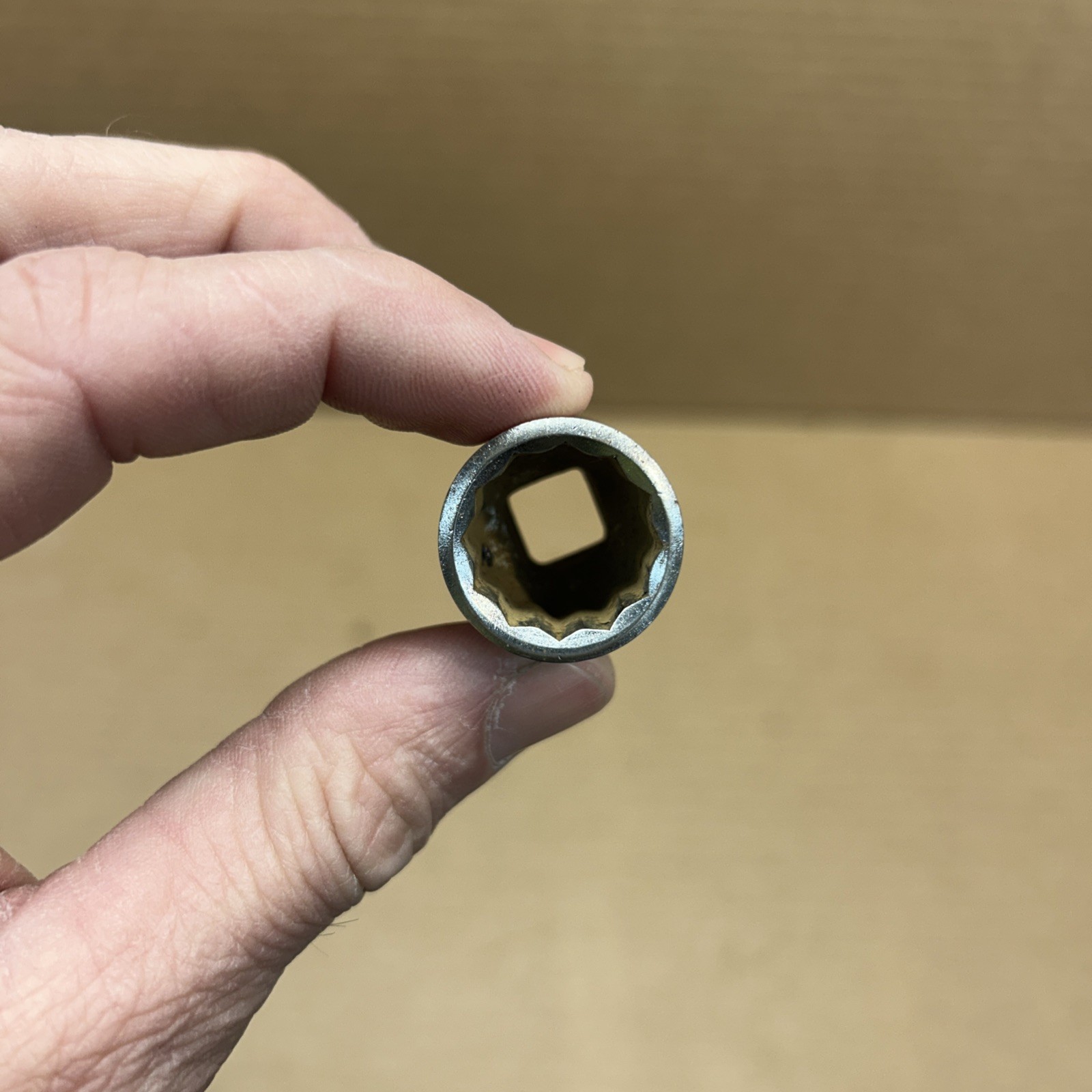 Craftsman 17mm 12 Point Shallow Chrome Socket 3/8″ Drive EE 44307 USA