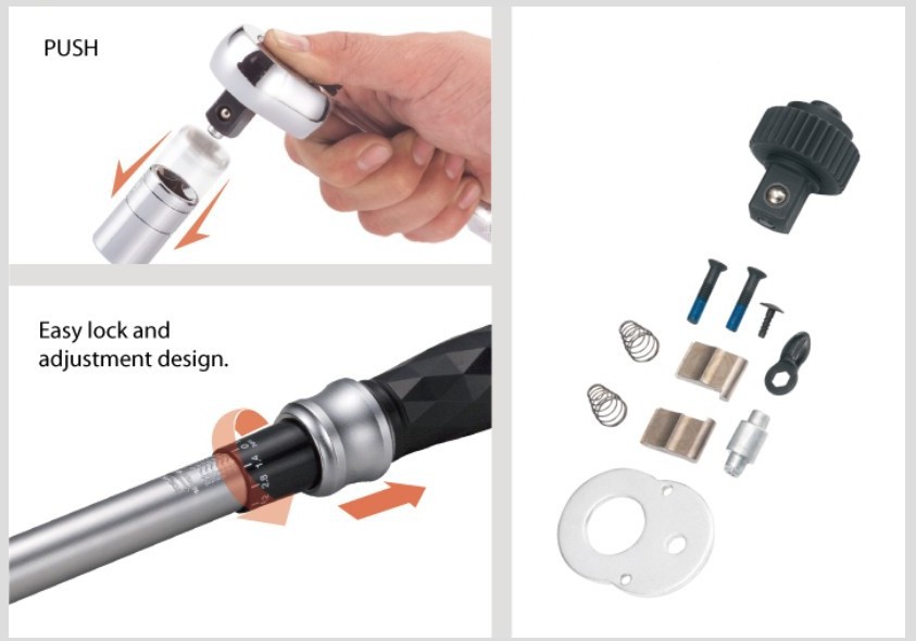 SwishTi 1/2 Inch Click Torque Wrench 150 250 ft-lb Reversible Car SUV Repair