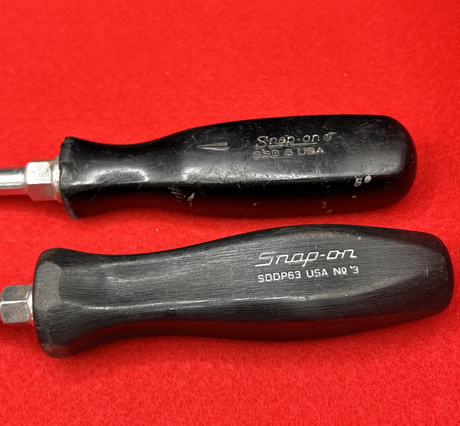 Nice! Snap On Screwdriver Set Phillips And Flat Head SSD8 And SDDP63 No. 3