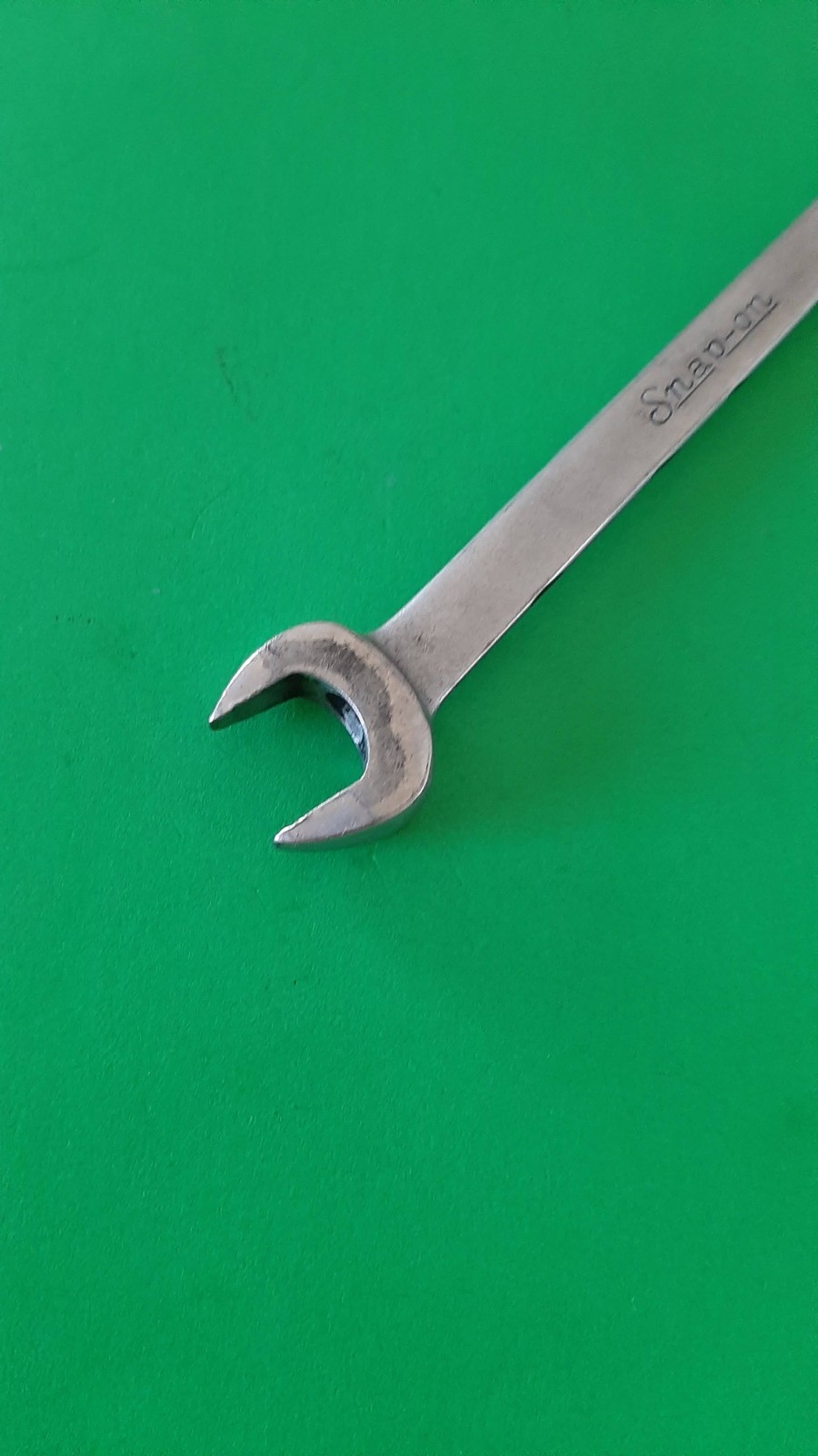 Snap-on Tools S1416W 1/2” x 7/16” 6pt Point Tapered Open-end Wrench USA ENGRAVED