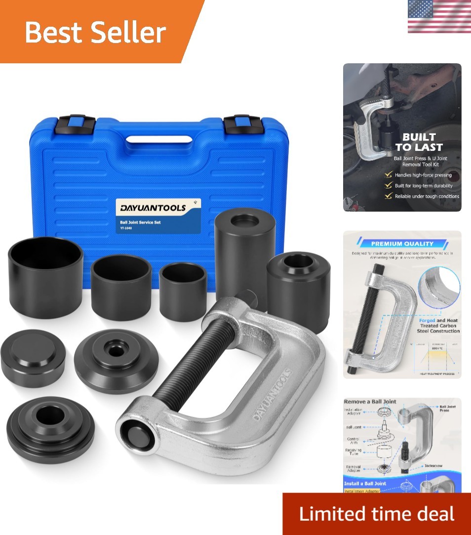 Compact Ball Joint Removal Tool Kit with Storage Case – Ideal for Auto Repairs