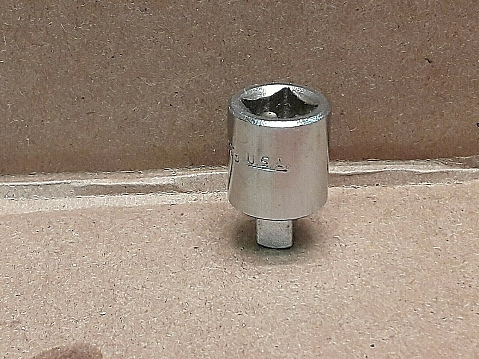 Duro Indestro 1/4″ x 3/8″ Socket Adapter # 491 NOS USA For: Craftsman Mechanic