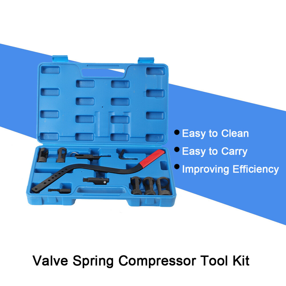 Valve Spring Compressor Kit Remover & Installer Disassembling Tool Carbon Steel
