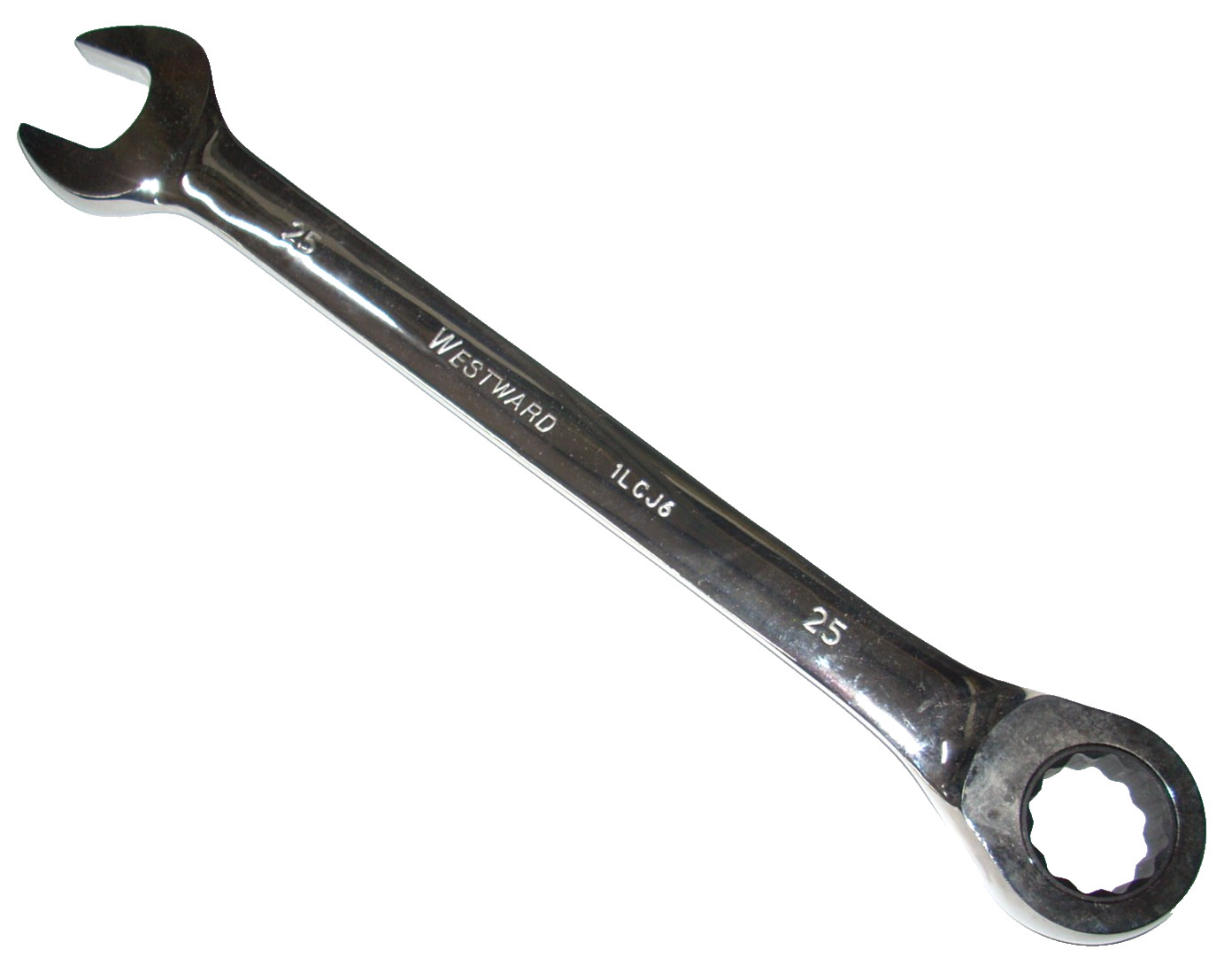 Westward 25mm Combination Ratchet Wrench 12 Point Chrome Vandium Coated – 1LCJ6