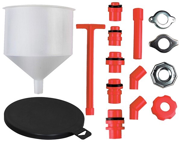ATD 15pc No-Spill Cooling System Funnel Set, Works With Most Vehicles #5195