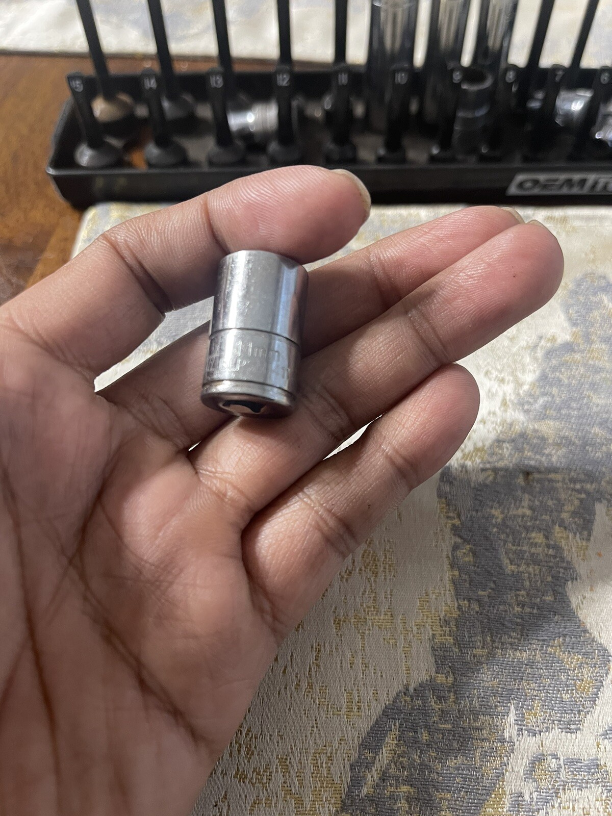 BLUE POINT BLPSM1411, 1/4″ DRIVE, 11mm. SOCKET, SHALLOW, 6 POINT.