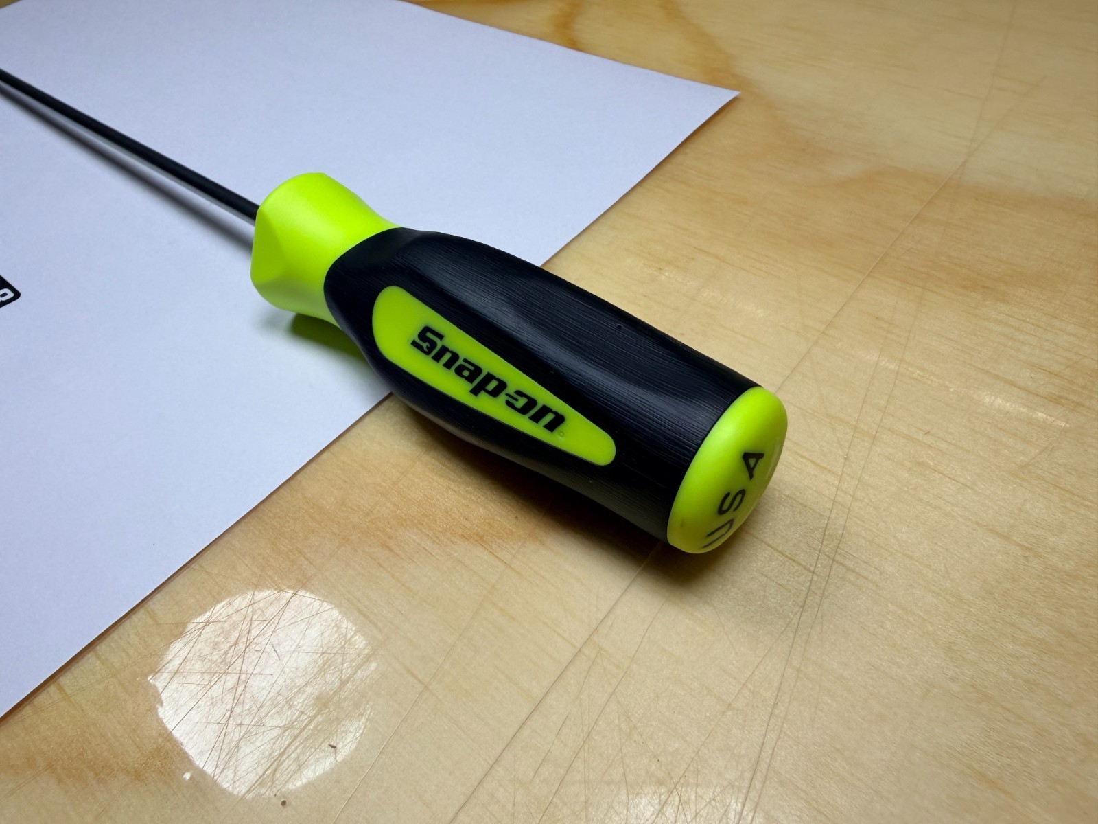 Snap-on Tools NEW HI-VIZ Soft Grip 16″ Long Heavy-Duty 90º Pick SGL12ASH90BHV