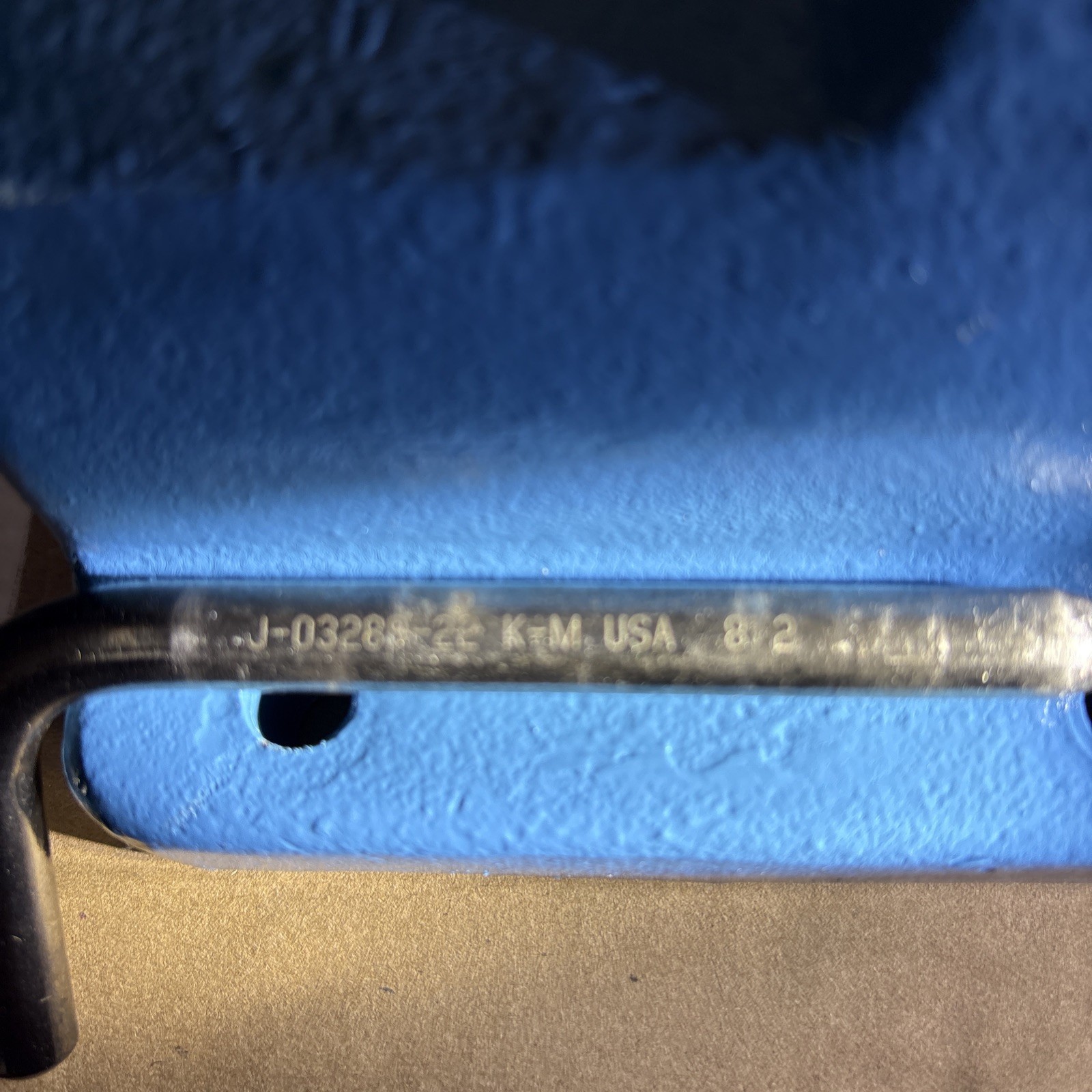 Kent Moore J 3289-22 Pin, W / Cast Aluminum Transmission Fixture Bench Mount.