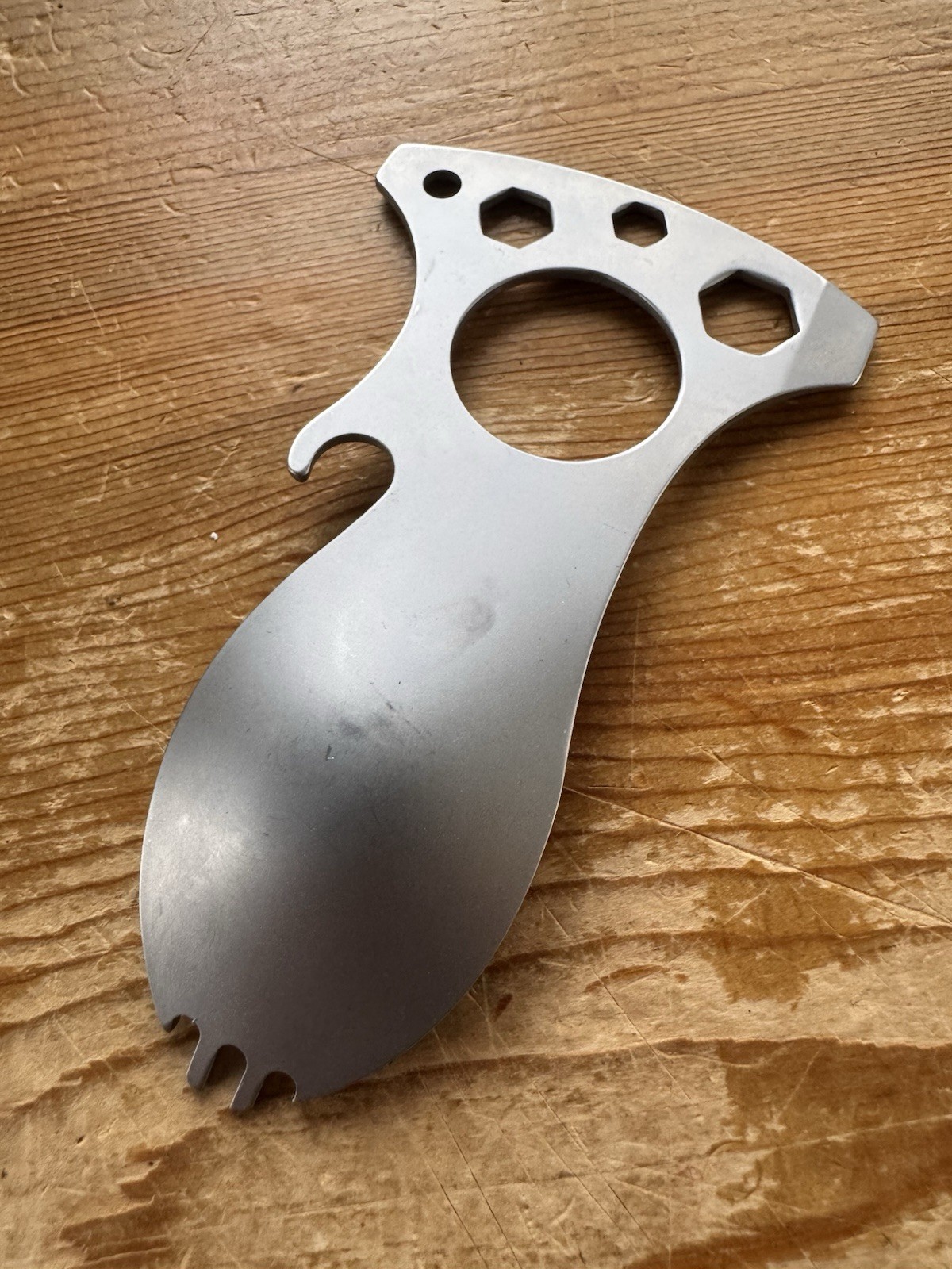 CRKT Eat’N Tool, Spoon, Fork, bottle opener, Camping Utensil/ Keychain #9100C