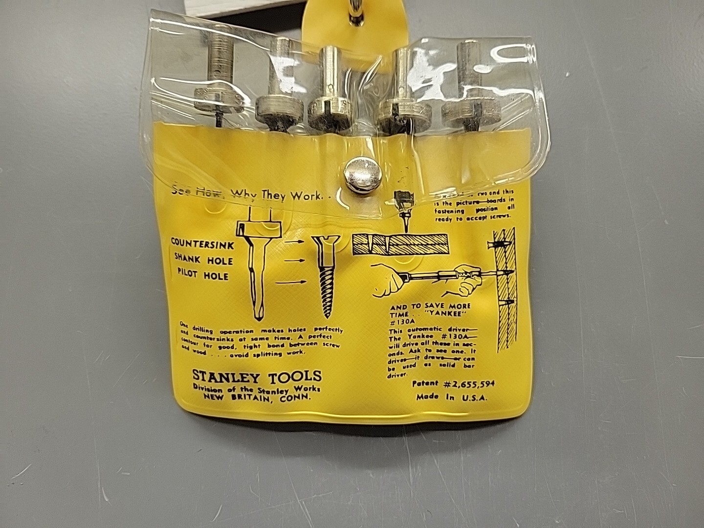 Stanley 04-615 1525A Screw-Mate Drill Countersink Set NOS USA