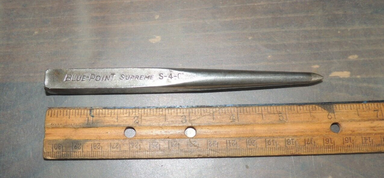 Vintage Blue-Point Supreme CENTER PUNCH S-4-C, 1947 DATE CODE 6″ LONG, USA MADE