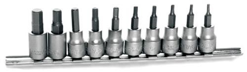 Performance Tools 10 Piece Sae Hex Bit Socket Set – W1387