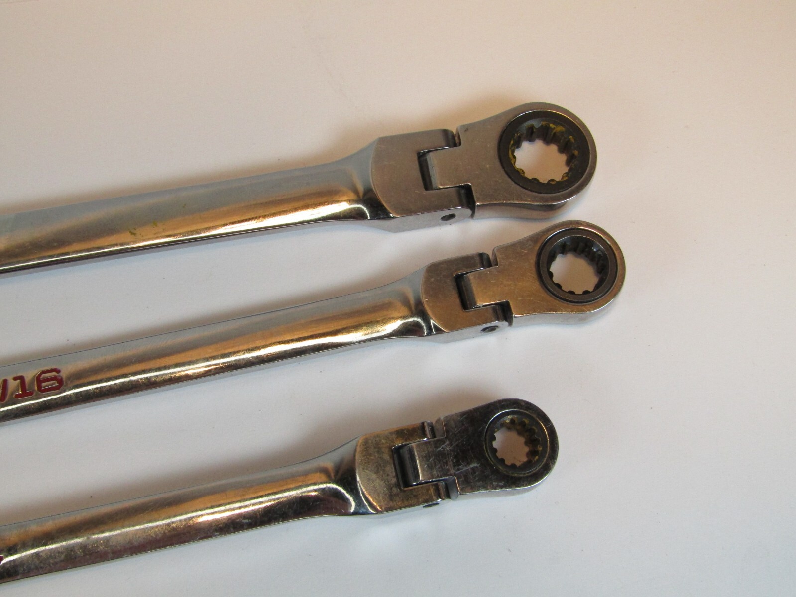 GearWrench Double Box End Ratcheting Flex Head Wrench Set 120xp 1/4″ 3/8″ 5/16″