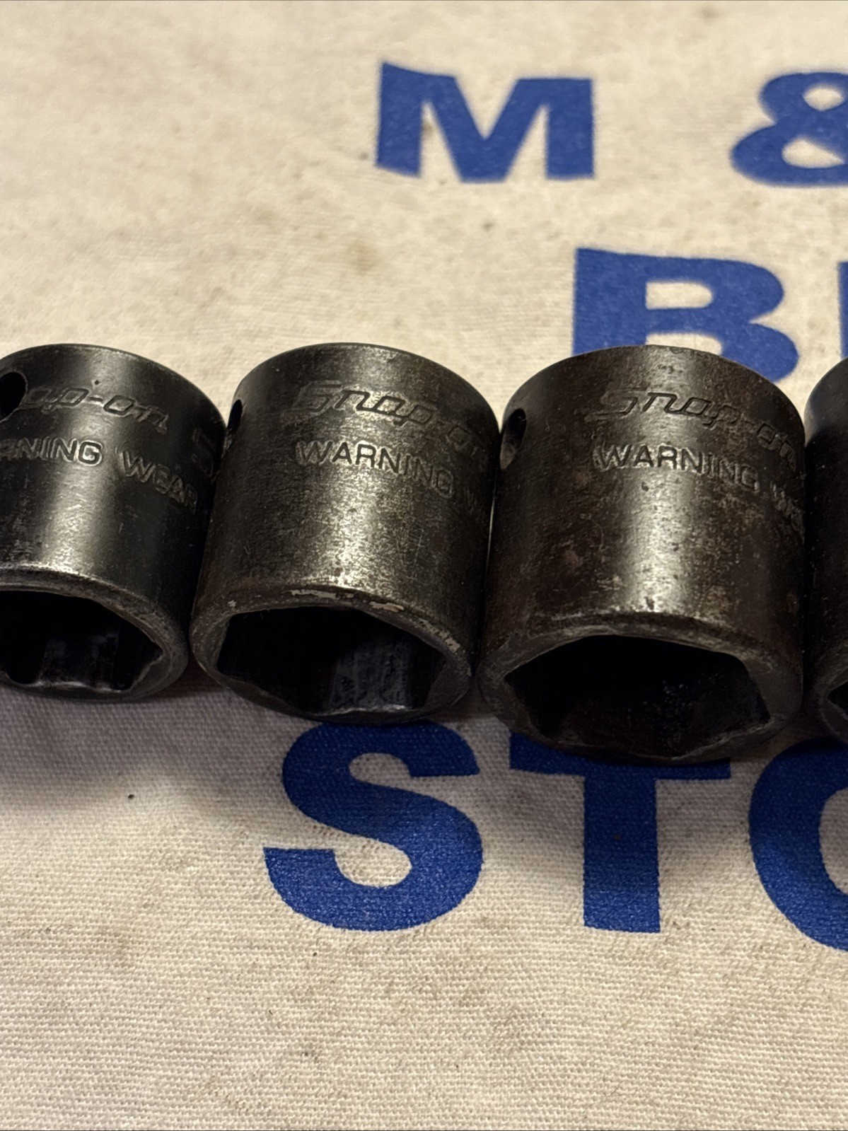 Snap-on Tools USA 3/8″ Drive 6pt 10pc SAE Shallow Impact Socket Set 212IMFYA