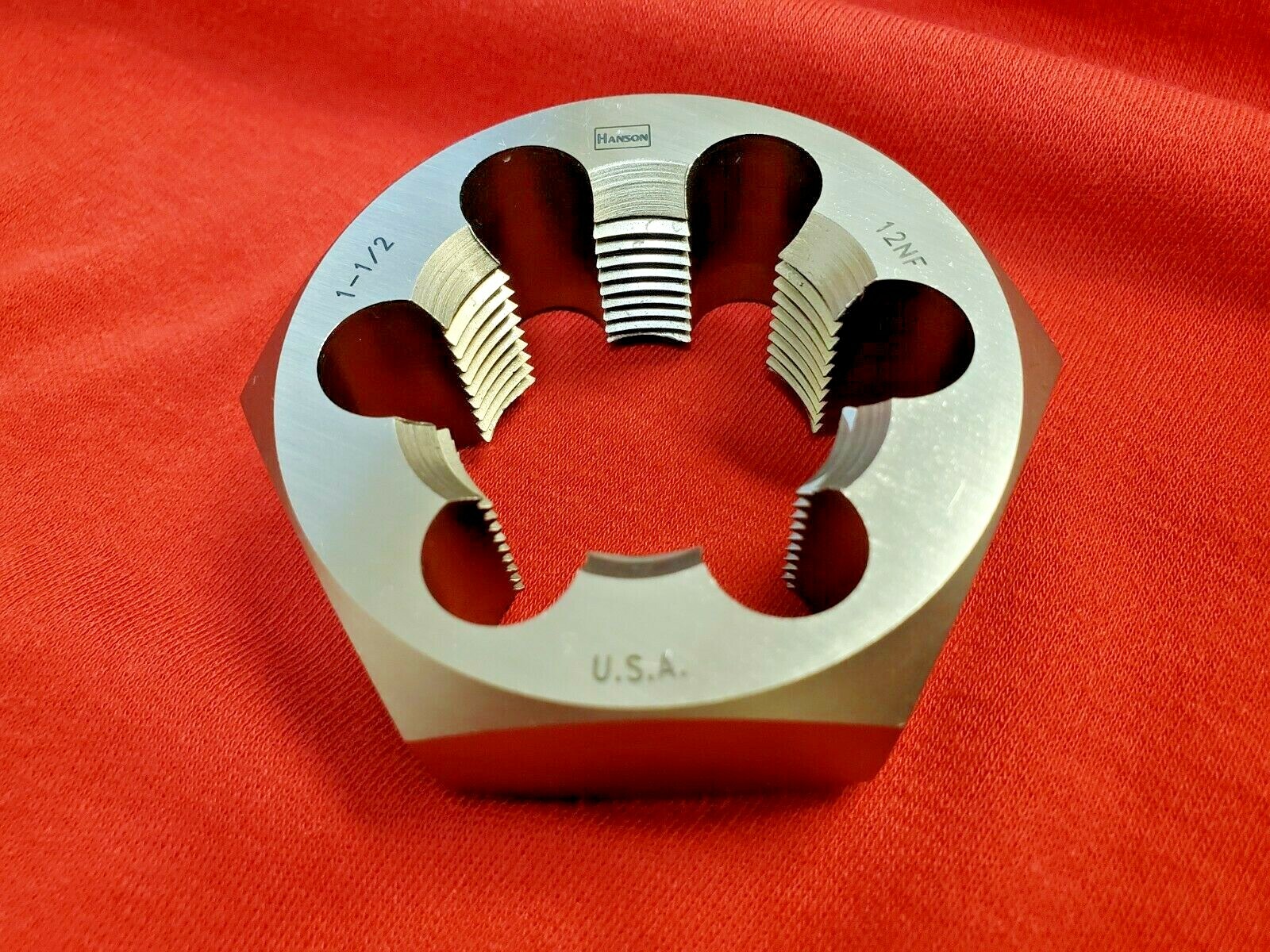 1-1/2-12 NF x 2.6″ Hex Irwin Hanson 7275 Rethread Die Carbon Steel RH Irwin