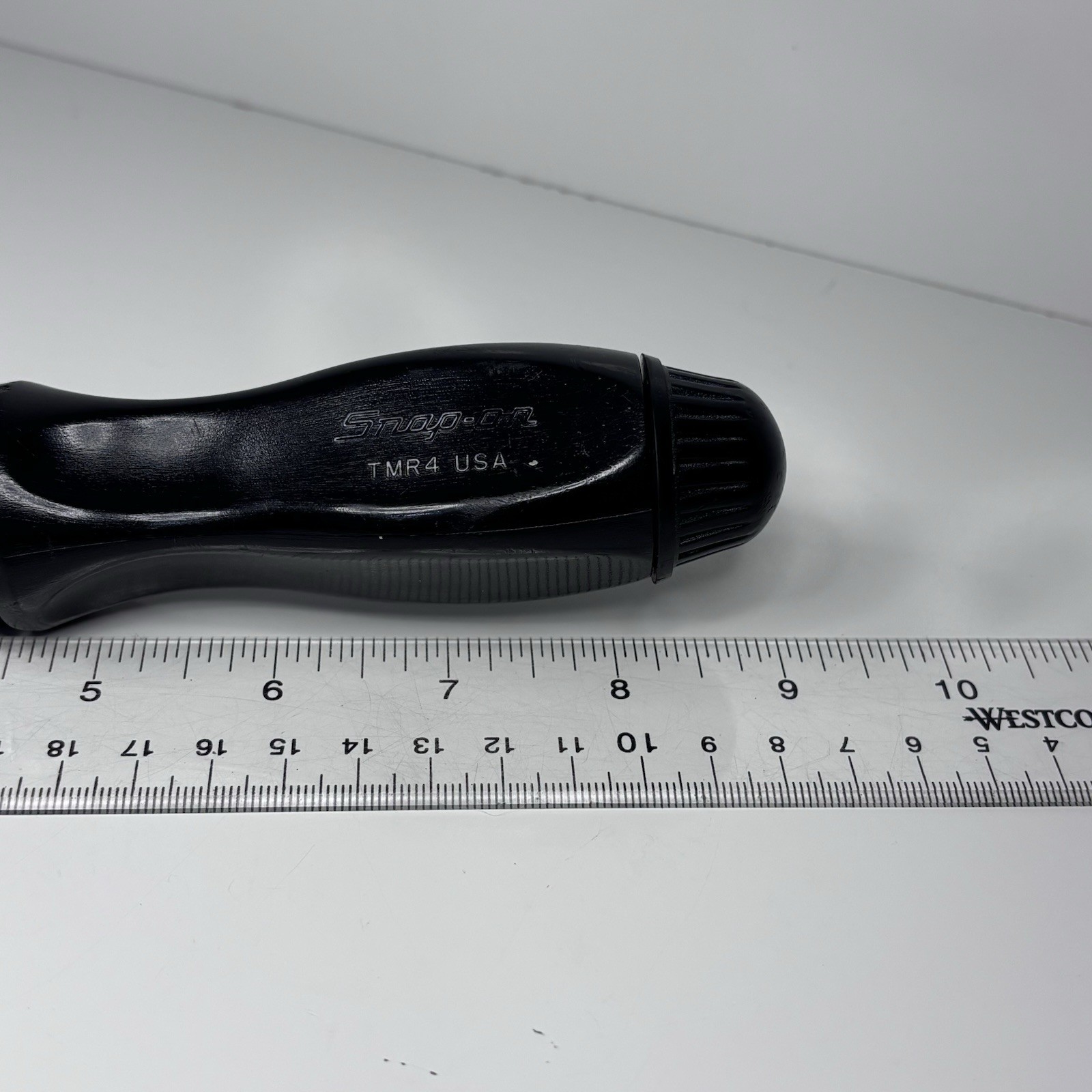 Snap On Tools TMR4 1/4″ Drive Ratcheting Spinner Handle 9” Black Hard Handle USA