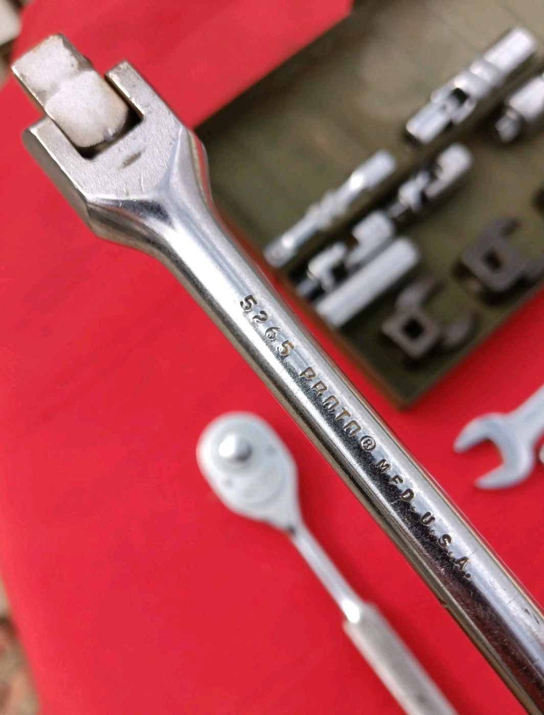 PROTO 20 PIECE 3/8″dr. SAE Mixed Socket Set + Pro wrenches +4 Slimline Crowfoot