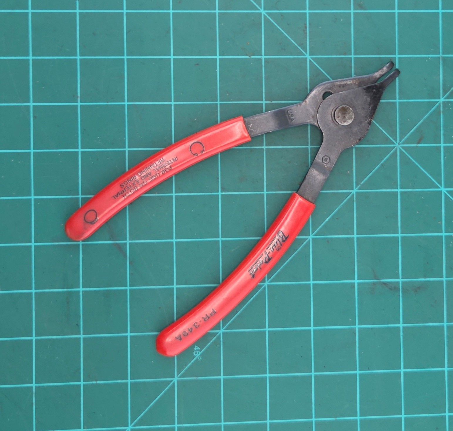 Blue Point by Snap On PR349A Retaining Ring Pliers 90 Degree Internal External