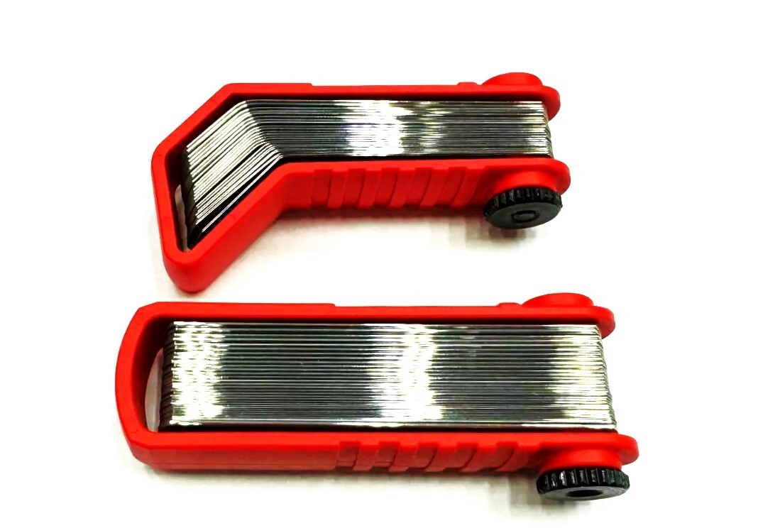 *NEW* 2 Snap-on Feeler Gauge Blade Sets *RED* Offset 45° & Straight SAE & METRIC