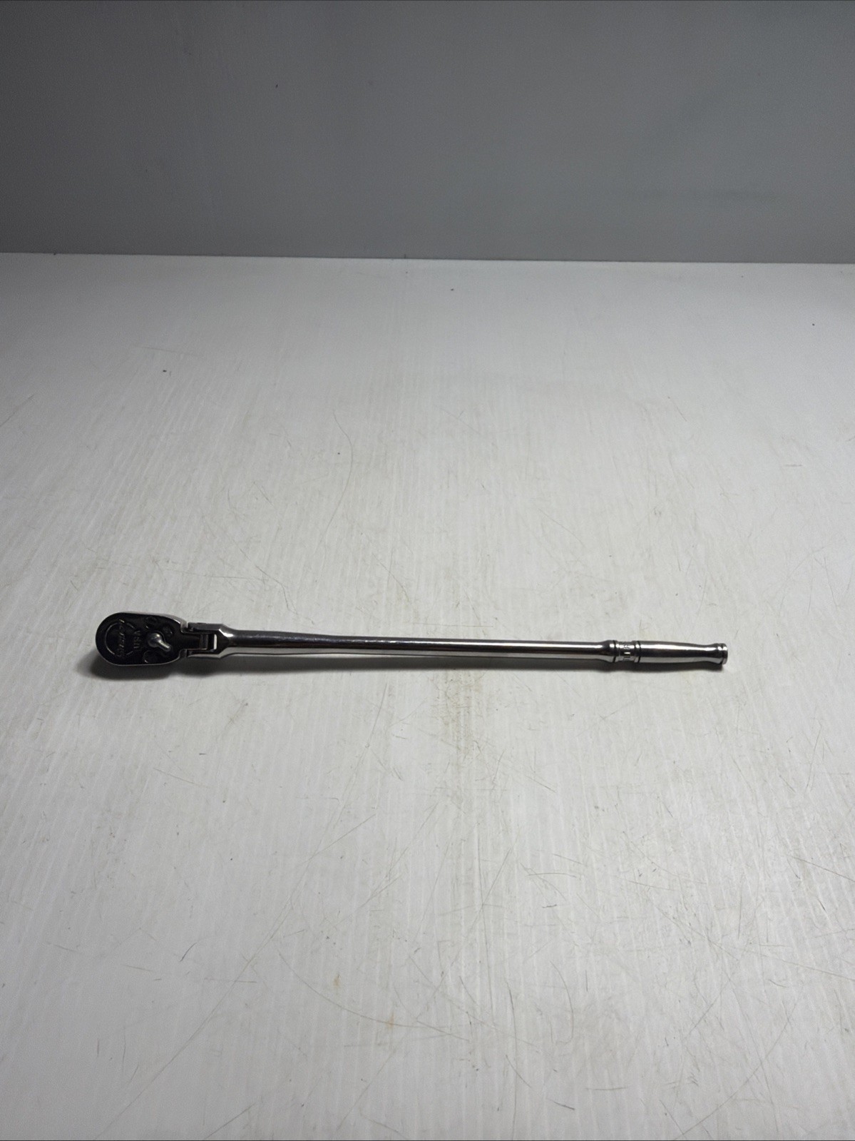 Snap On 1/4″ Drive 10.5″ Long Chrome Fine Tooth Flex Head Ratchet TLLF72