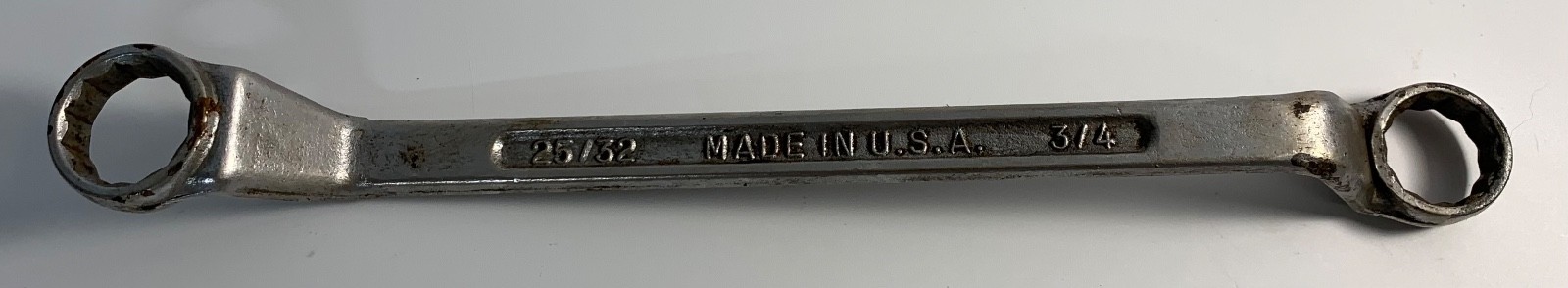 VintAge USA No. 914 3/4in. X 25/32in. Double Box End Offset Wrench Forged