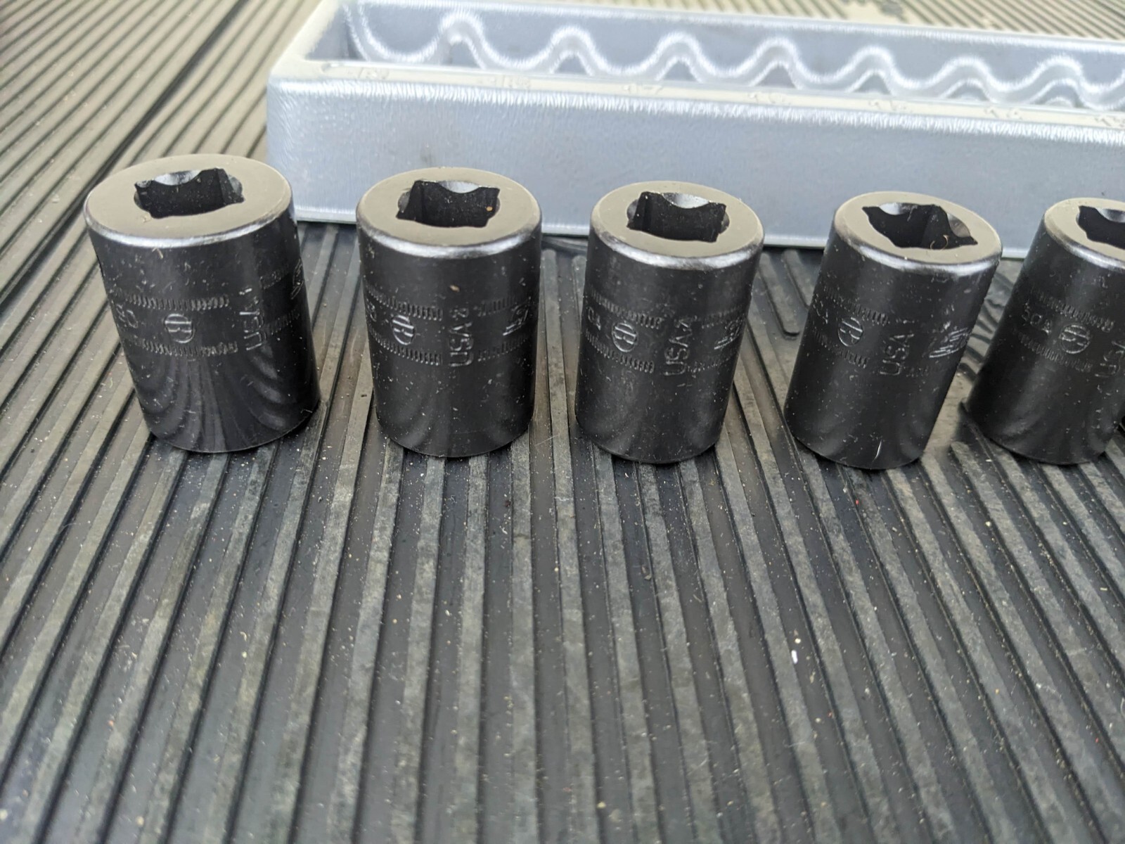 #bb249 Snap On 1/2″ drive 10 t0 19 mm 6-point Shallow Impact Socket Set 310IMMYA