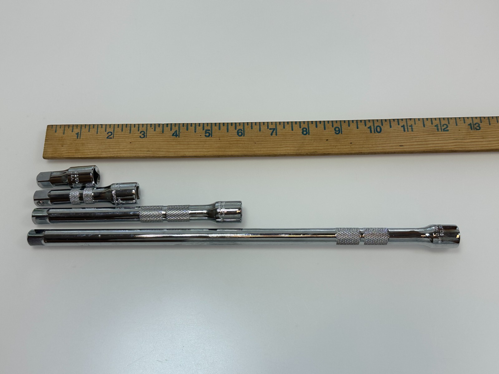 🇺🇸 NEW Proto Tools USA 4pc 3/8” Drive Knurled Extension Set 1-3/4″ to 12″ Long