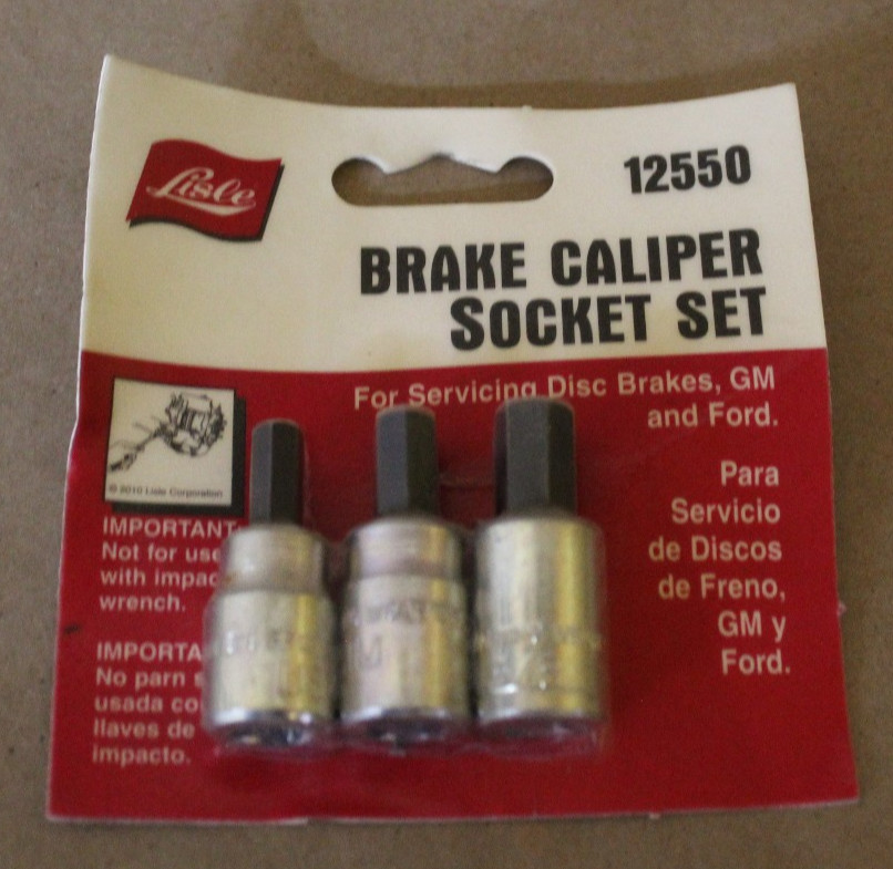LISLE 12550 BRAKE CALIPER SOCKET SET