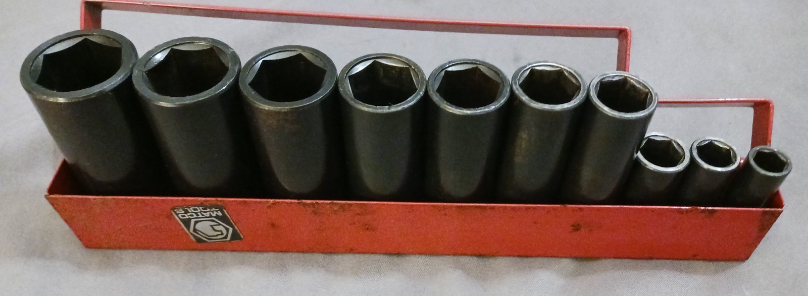 VTG Matco Tools 10pc 3/8″ Drive SAE Deep Impact Socket Set 5/16-7/8″ 6-Point USA