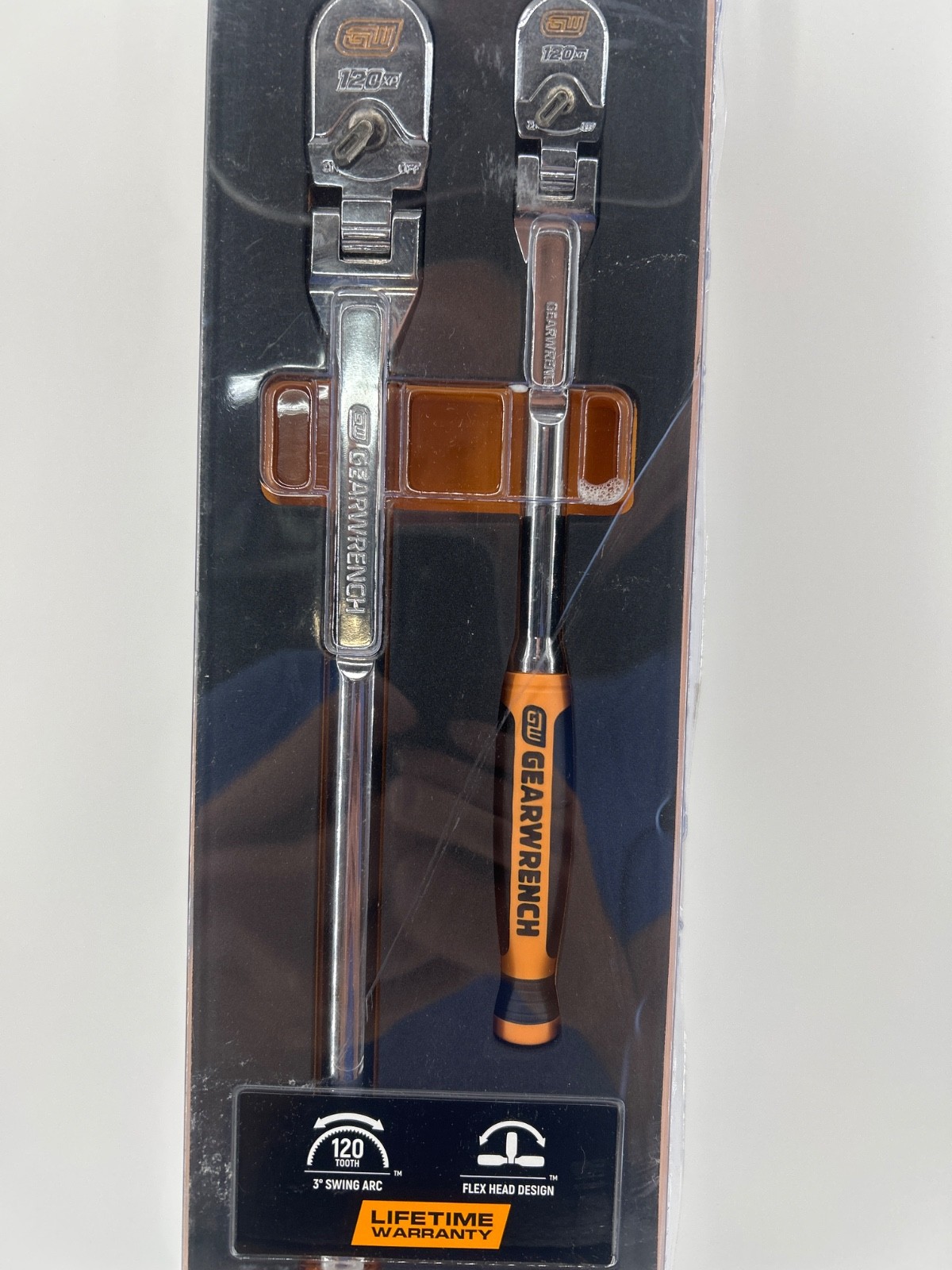 GEARWRENCH 81204XP – 2 Piece 1/4″ & 3/8″ Drive 120XP Flex Head Teardrop Ratchet