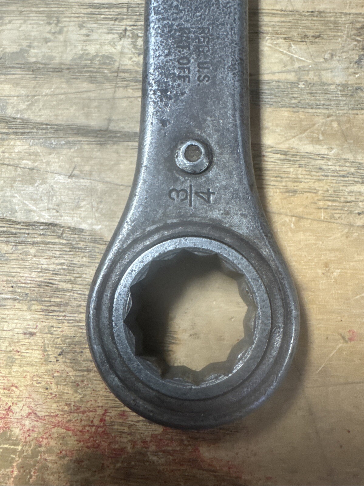 Vintage USA Craftsman 5/8″ x 3/4″ Stubby Double End Box Wrench 12 Point 22JS2414