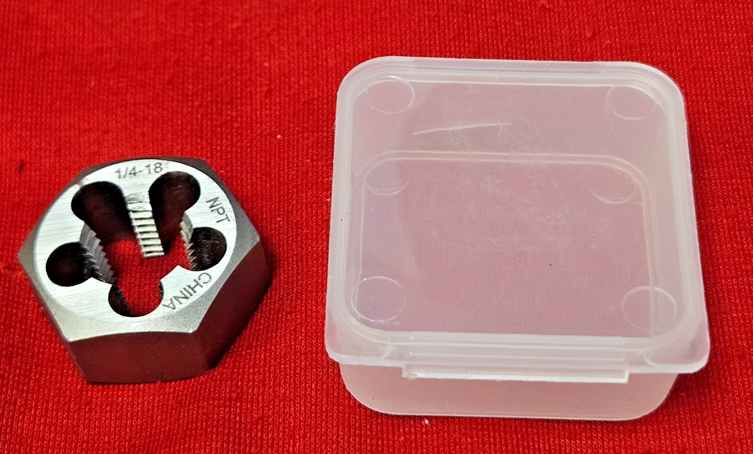1/4″ -18 NPT X 1.4″ Hex Pipe Die Nut Alfa CSHD70894 CS Rethread