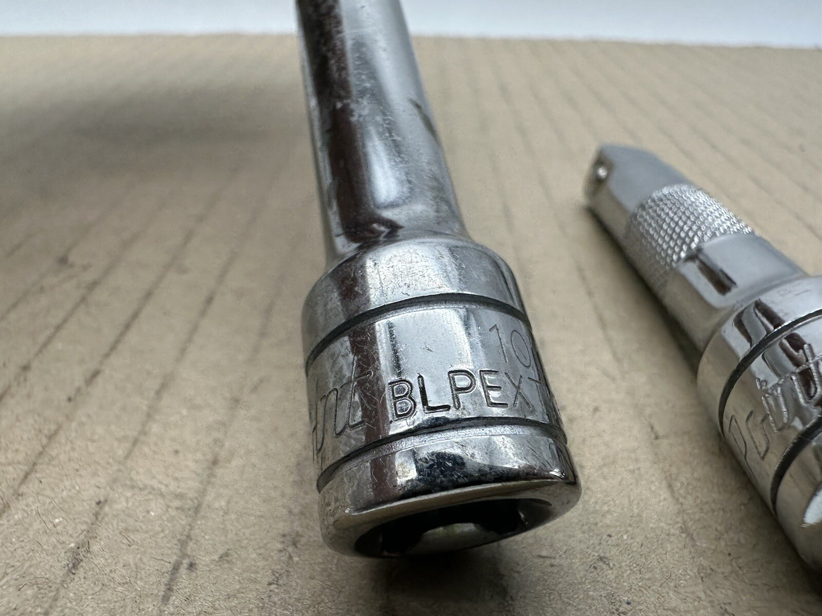 Blue-Point 2pc 3/8 Drive 3 & 10″ Extensions BLPEXTK3810 & BLPEXTK383 Good Shape