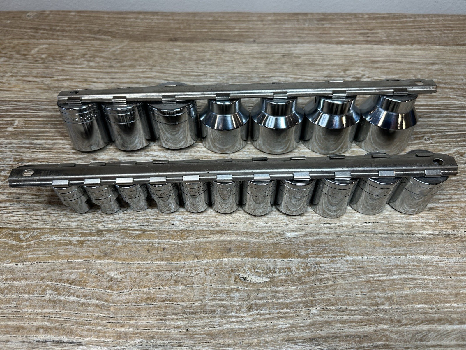 SK Tools VTG 18 Piece 1/2″ Drive, 12 Point, 3/8″ to 1-1/2″ Shallow Socket Set