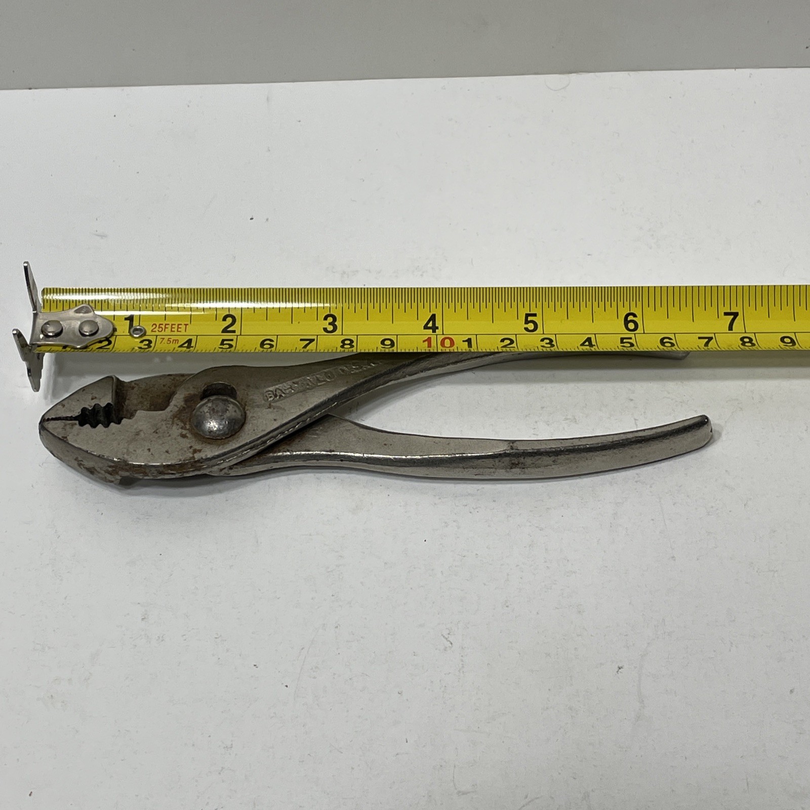 Barcalo Slip Joint Pliers Made In USA Chrome Vintage 6.5″ Buffalo
