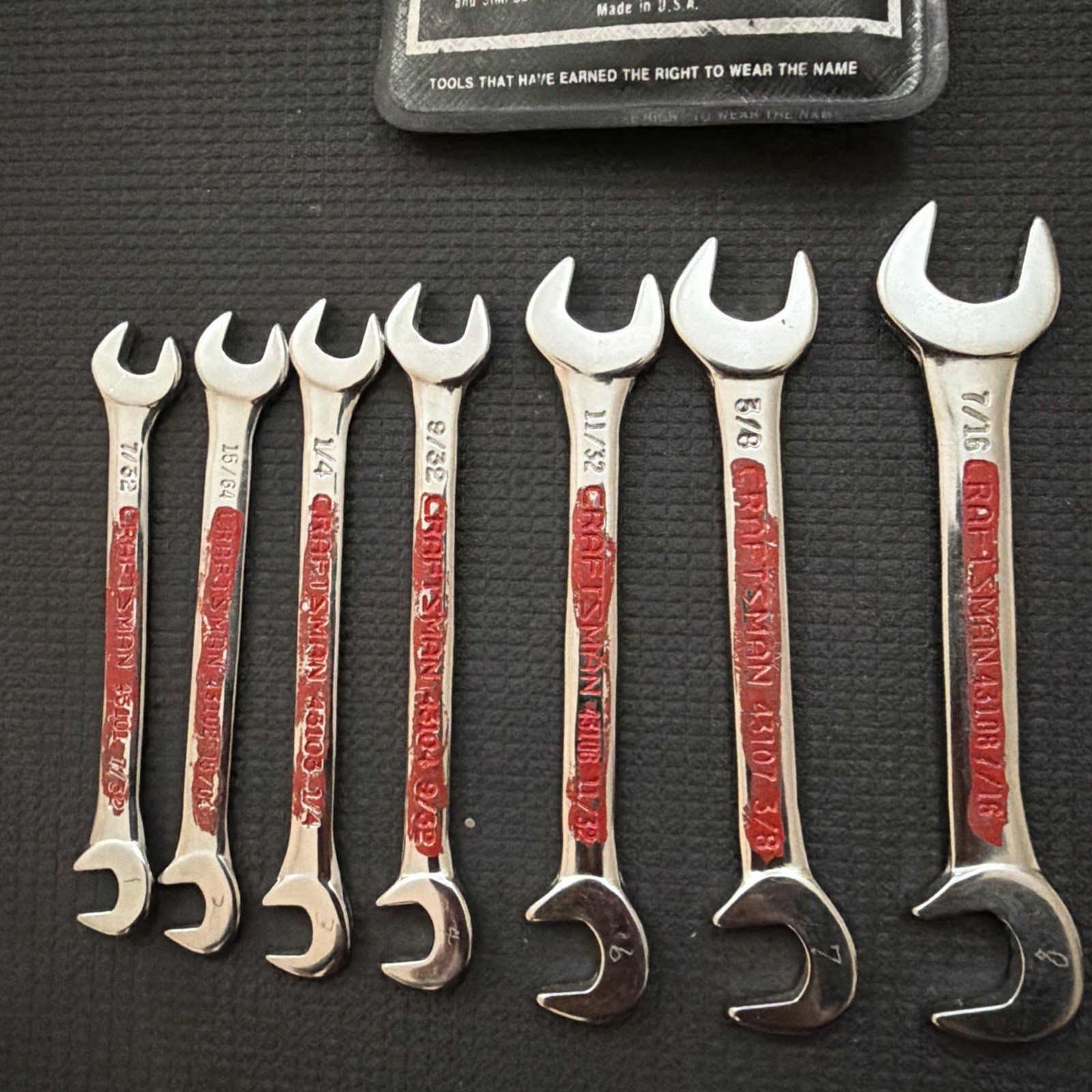 Sears Craftsman 8 Piece Wrench Set 4306