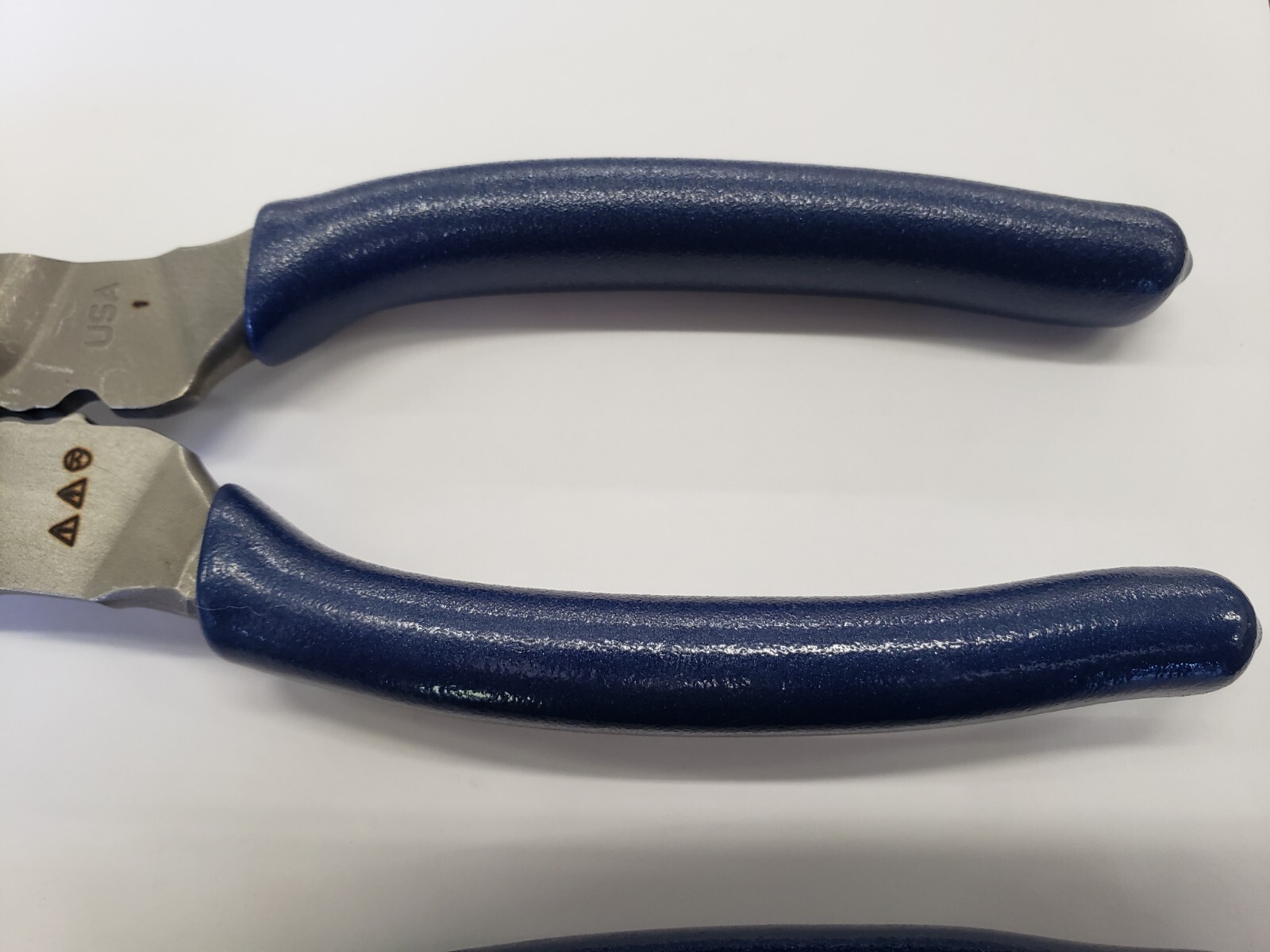 Snap-on Tools POWER BLUE 2pc Soft Grip 7″ & 9″ Wire Stripper Cutter Crimper Set
