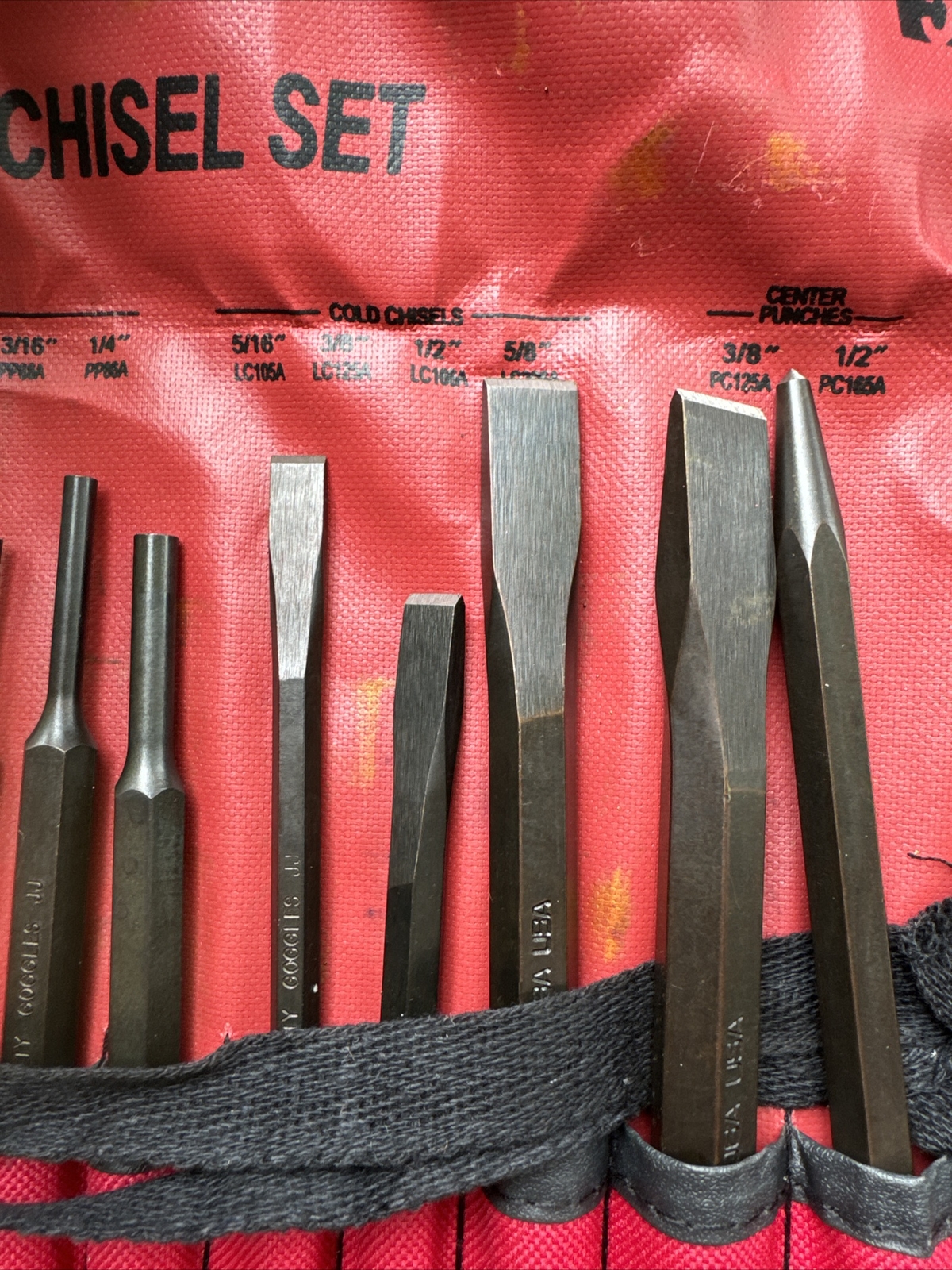 Matco Tools Punch Chisel Set 17-Piece Kit With Storage Pouch SPL17KA New